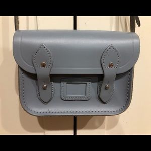 Blue tiny Cambridge Satchel bag